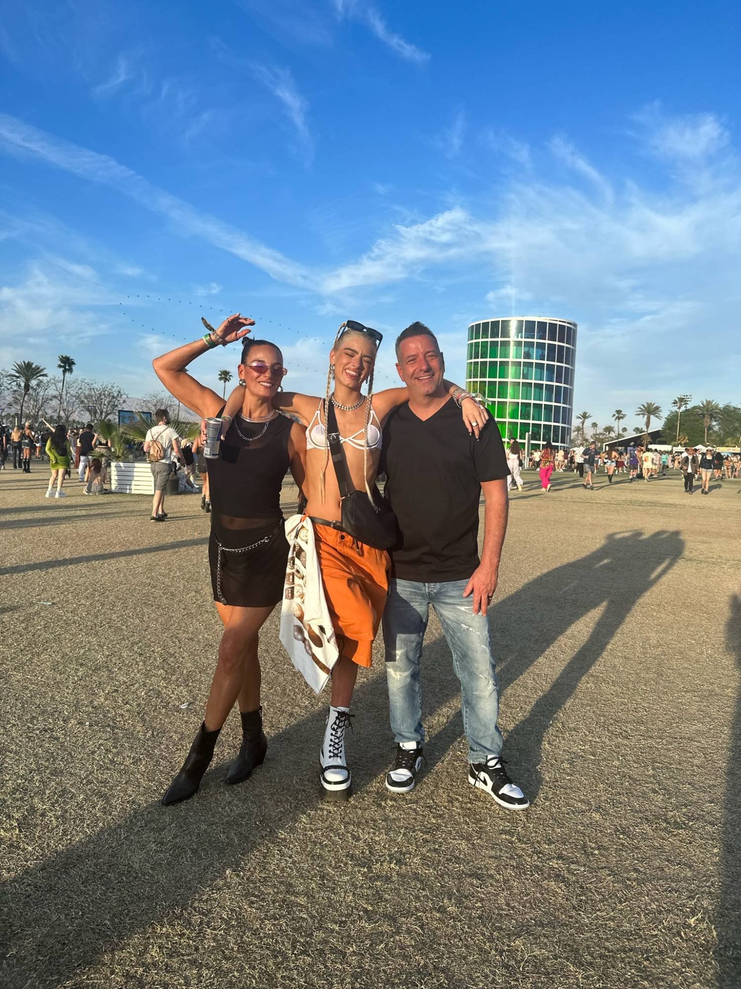 Marc, Heidi and Dixie D'Amelio at Coachella